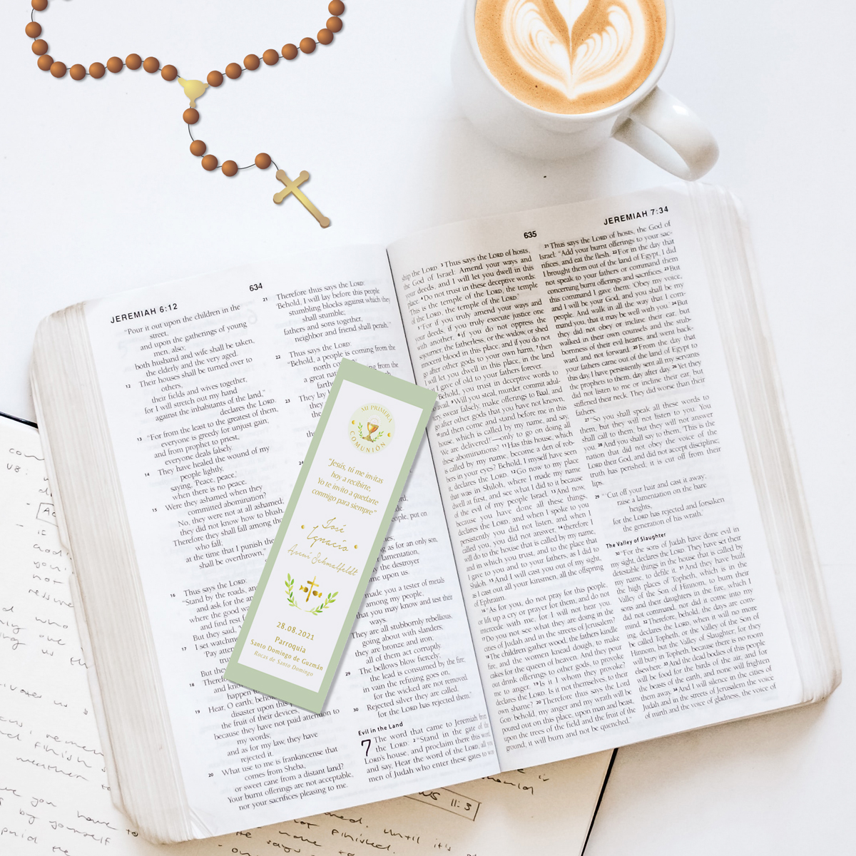 Santitos Primera Comunión Verde Olivo 3