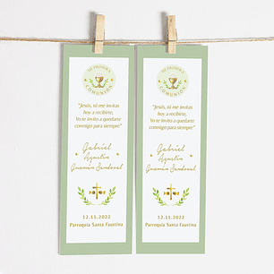 Santitos Primera Comunión Verde Olivo