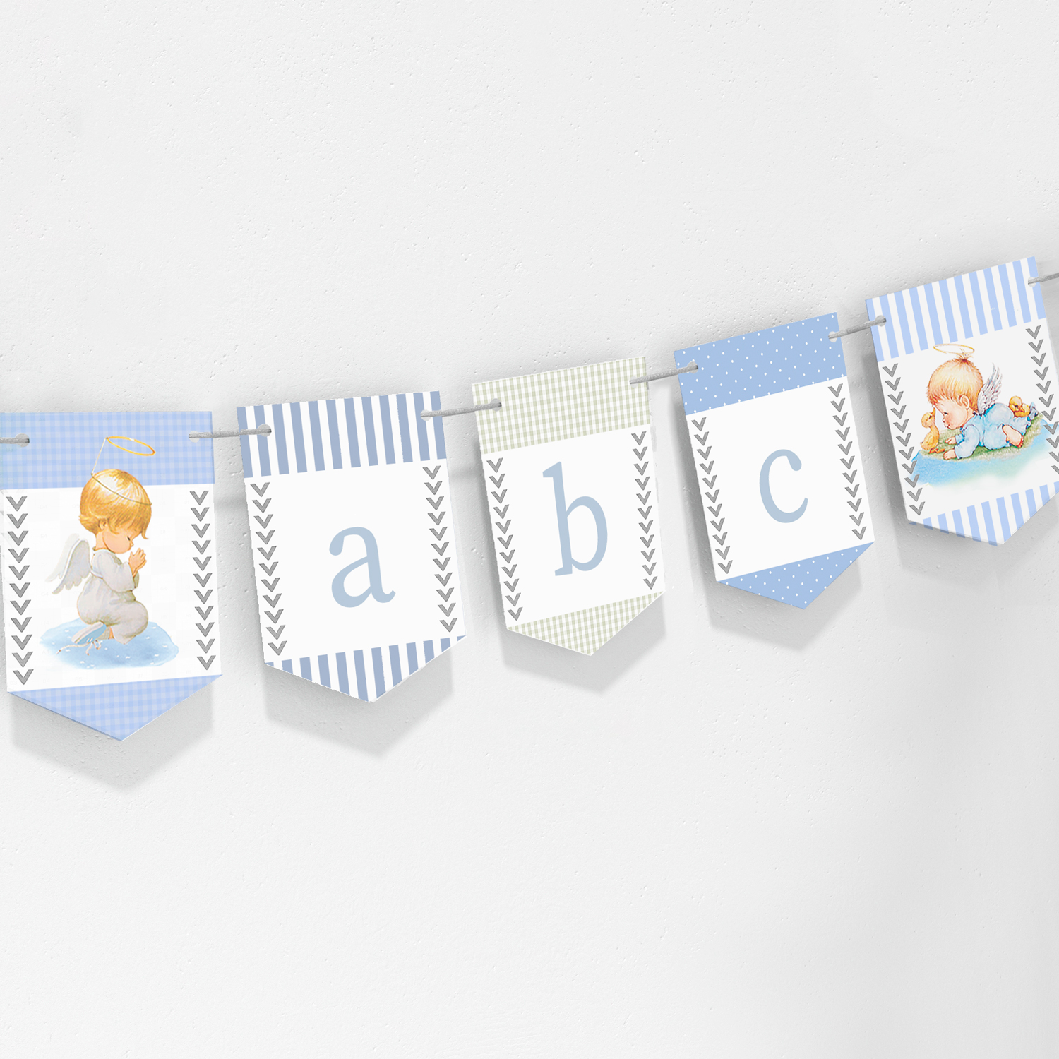 Banderín personalizable angelitos 2