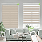 Cortinas roller duo zebra motorizadas color beige + control remoto marca rollux - Miniatura 2