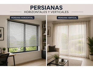Persianas horizontales & verticales 
