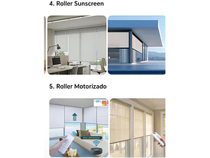 Rollers Screen 5% motorizado y manueales