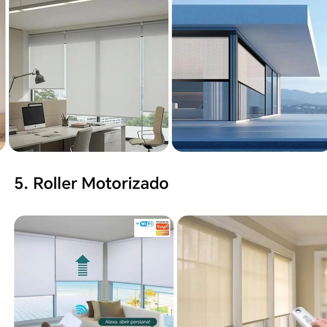 Rollers Screen 5% motorizado y manueales 1