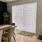 Cortinas roller duo zebra motorizadas color beige + control remoto marca rollux - Miniatura 5