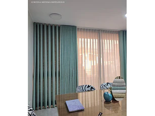 Cortinas en Ondas Perfectas Riel Ripplefold