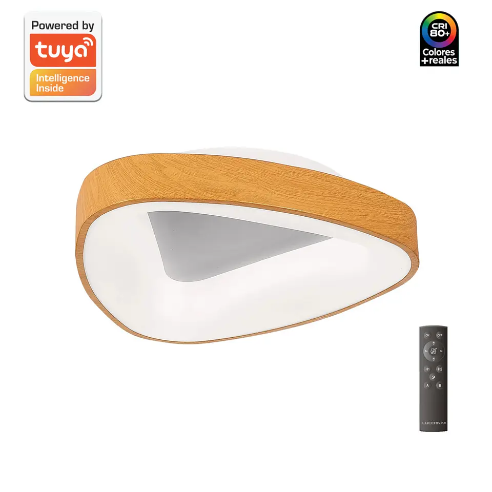 Lámpara Decorativa de Techo(Plafón), 38W, Tres Tonos, Onix M, LUCERNA 1