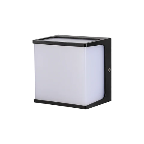 Lámpara Decorativa de Aplique Cúbica Negra y Blanca, 8W, 3000K, Stylish Design, LUCERNA