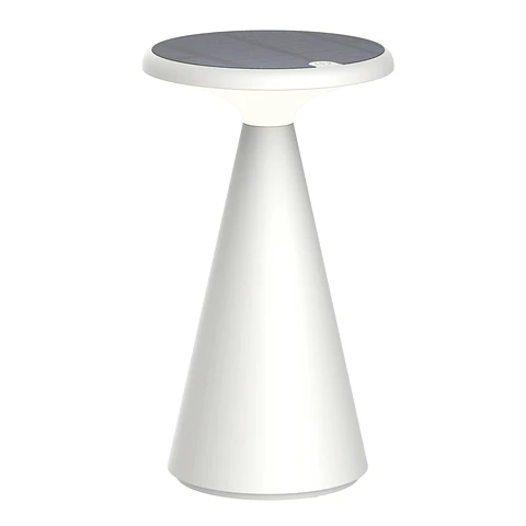 Lámpara Decorativa de Mesa Blanca, Recargable USB, 3 Tonos, Funghi, LUCERNA