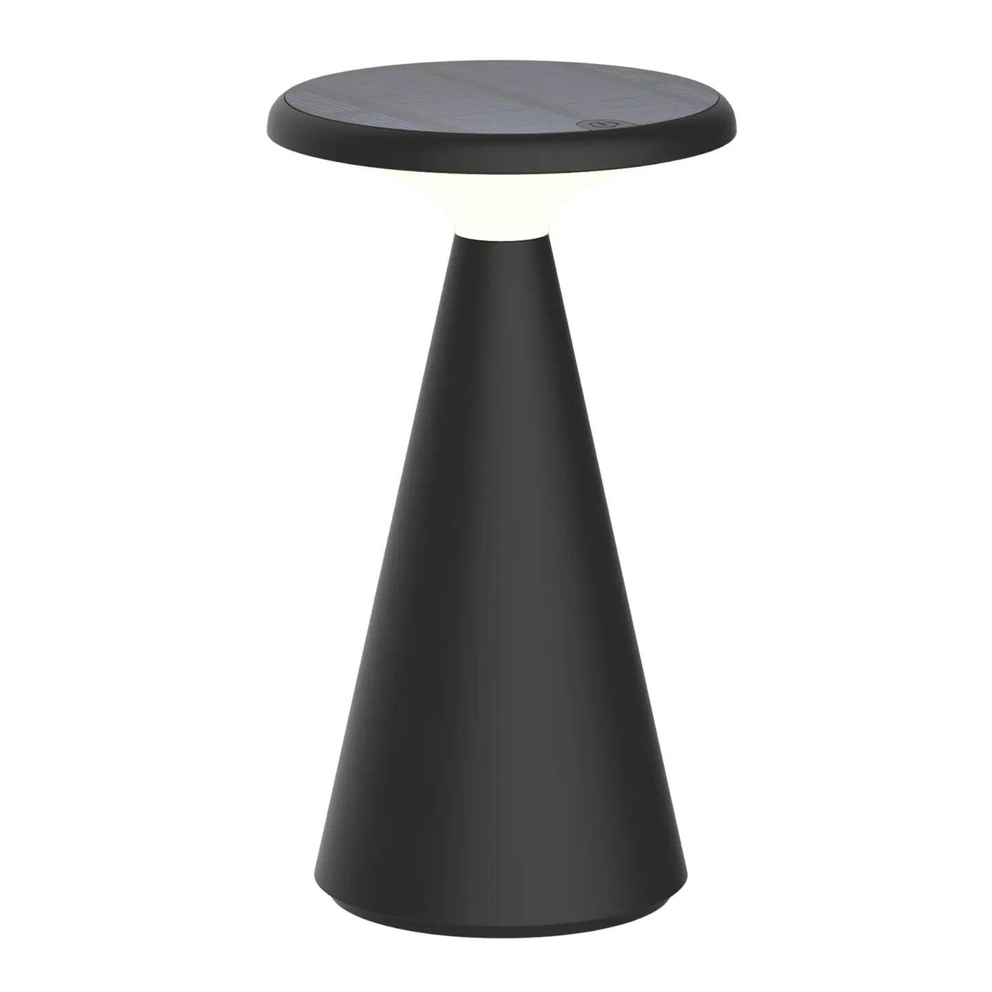 Lámpara Decorativa de Mesa Negra, Recargable USB, 3 Tonos, Funghi, LUCERNA 1