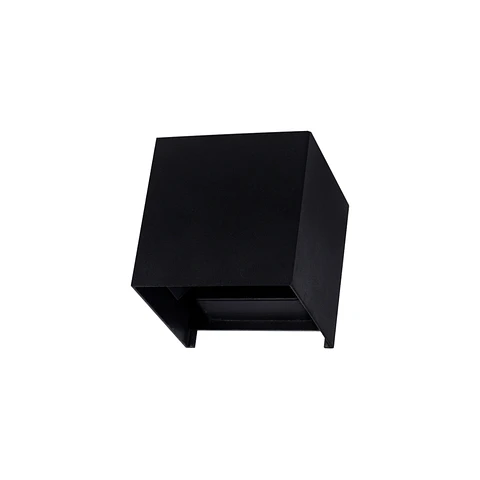 Lámpara Decorativa de Aplique Cúbica Negra, 6W, 3000K, Stylish Design, LUCERNA