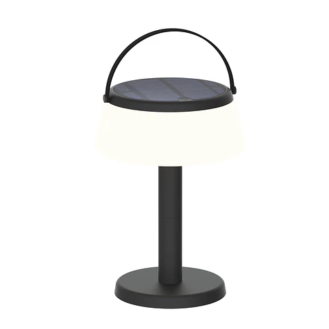 Lámpara Decorativa de Mesa Negra, Recargable USB, 3 Tonos, Nomad, LUCERNA