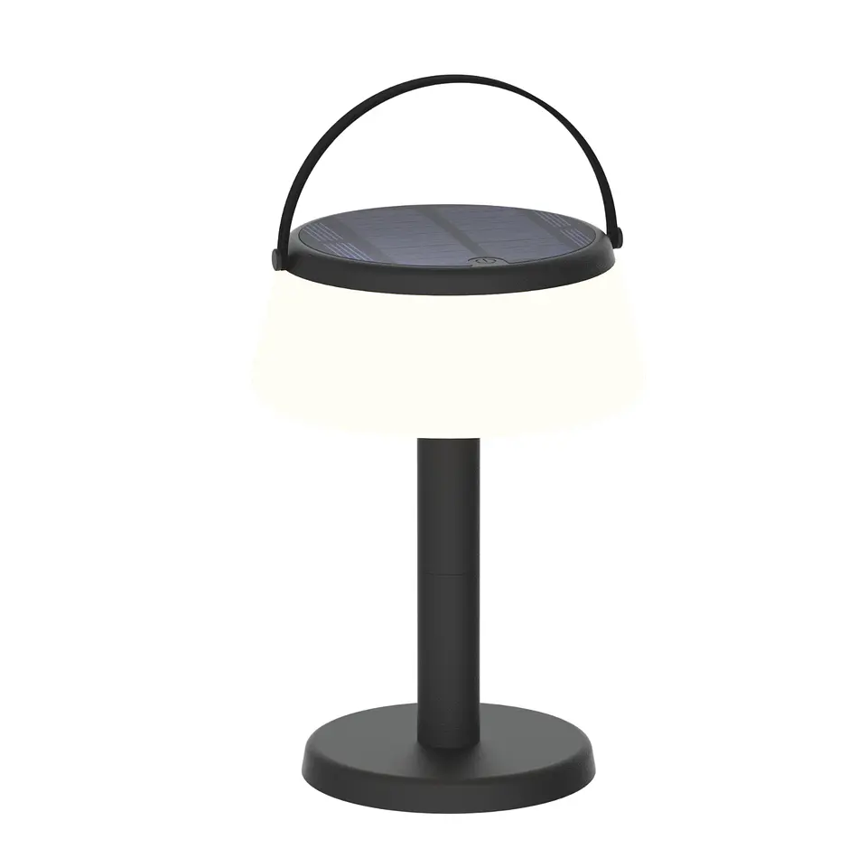 Lámpara Decorativa de Mesa Negra, Recargable USB, 3 Tonos, Nomad, LUCERNA 1