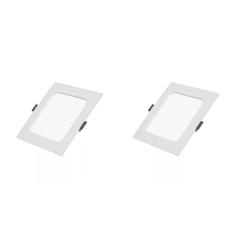 2 Pack Panel DOB Empotrable Cuadrado 5″, 9W, 6500K, Compact Lumen, LUCERNA