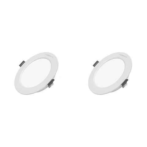 2 Pack Panel DOB Empotrable Redondo 6″, 15W, 6500K, Compact Lumen, LUCERNA