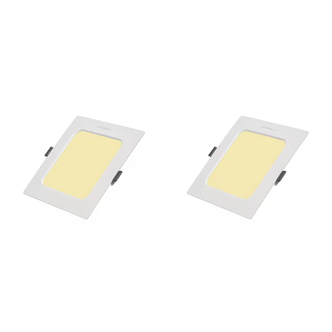 2 Pack Panel DOB Empotrable Cuadrado 5″, 9W, 3000K, Compact Lumen, LUCERNA