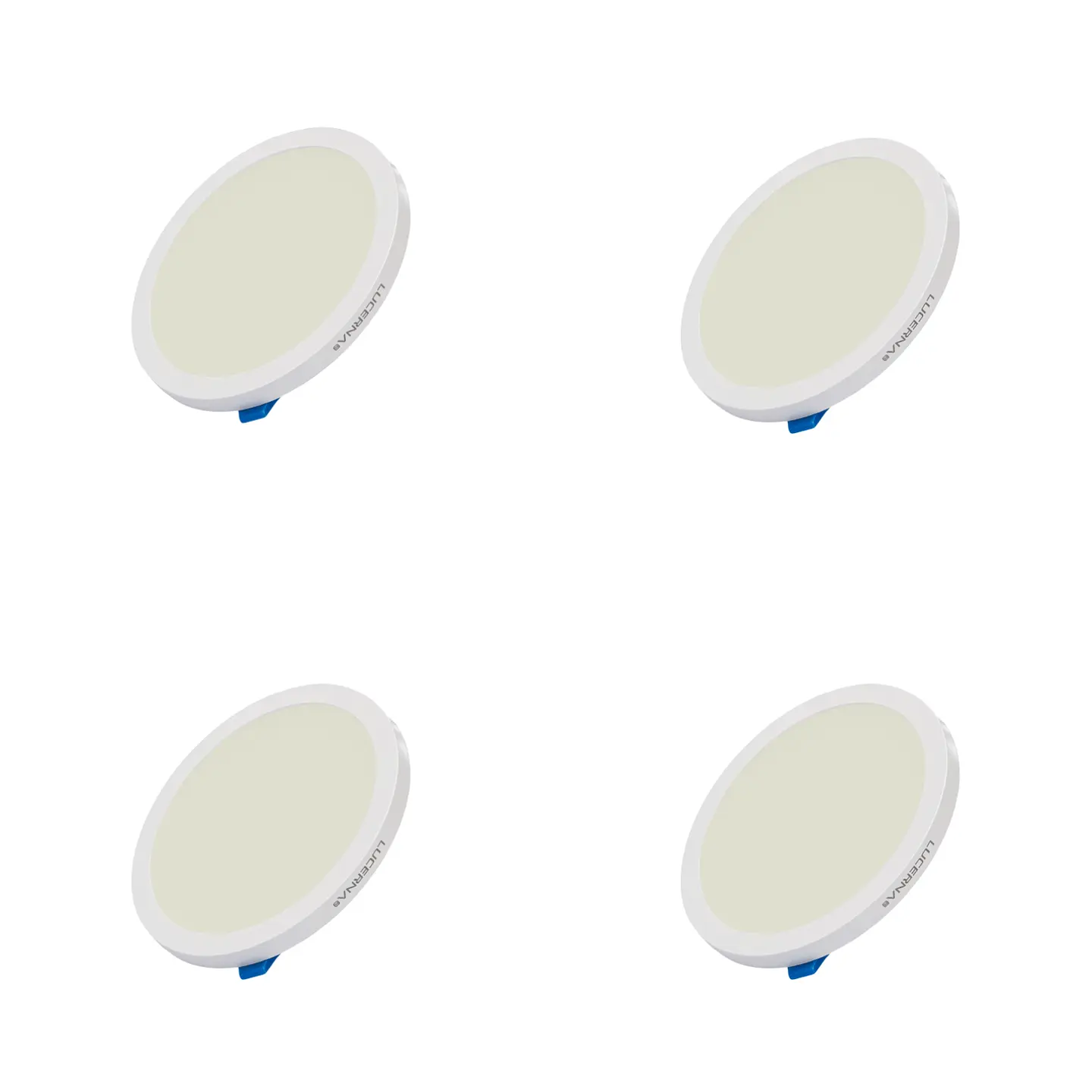 4 Pack Panel Empotrable Redondo 3″, 8W, 4000K, High Lumen, LUCERNA 1