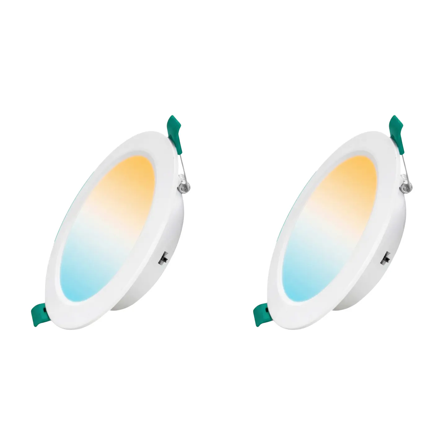 2 Pack Panel Empotrable Redondo 5″, 9W, Tres Tonos, CompactLumen, LUCERNA 1