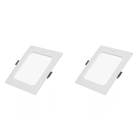 2 Pack Panel DOB Empotrable Cuadrado 8″, 20W, 6500K, Compact Lumen, LUCERNA