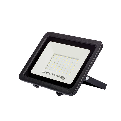 Reflector Compacto SMD Negro, 50W, 3000K, LUCERNA