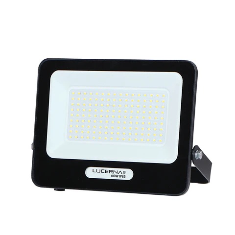 Reflector Compacto SMD Negro, 100W, 3000K, LUCERNA