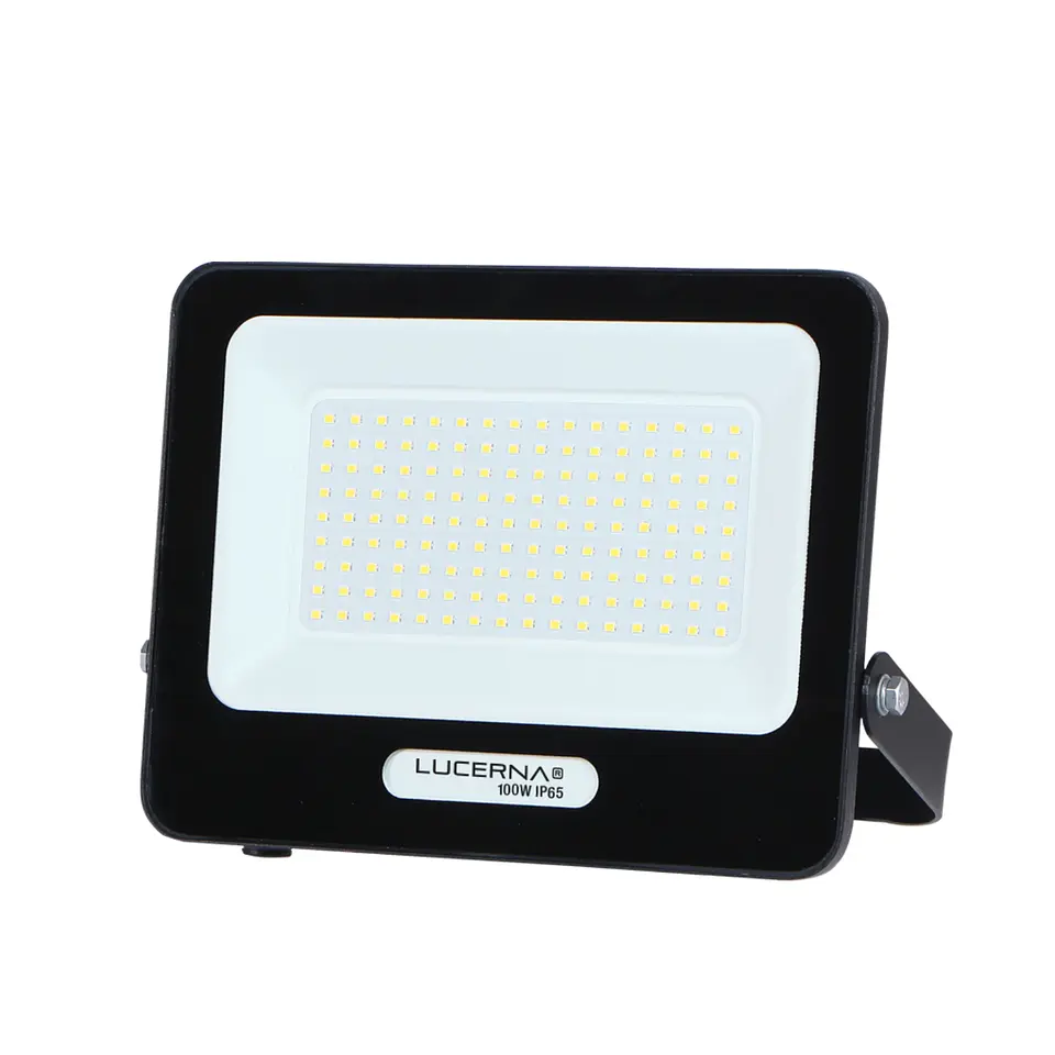 Reflector Compacto SMD Negro, 100W, 3000K, LUCERNA 1