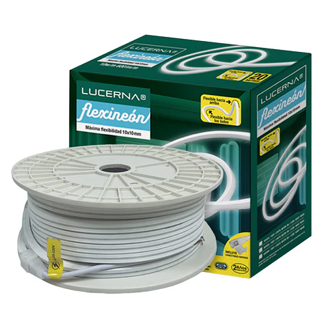 Cinta Flexineón LED 10mm x 20Mts Luz Cálida - LUCERNA