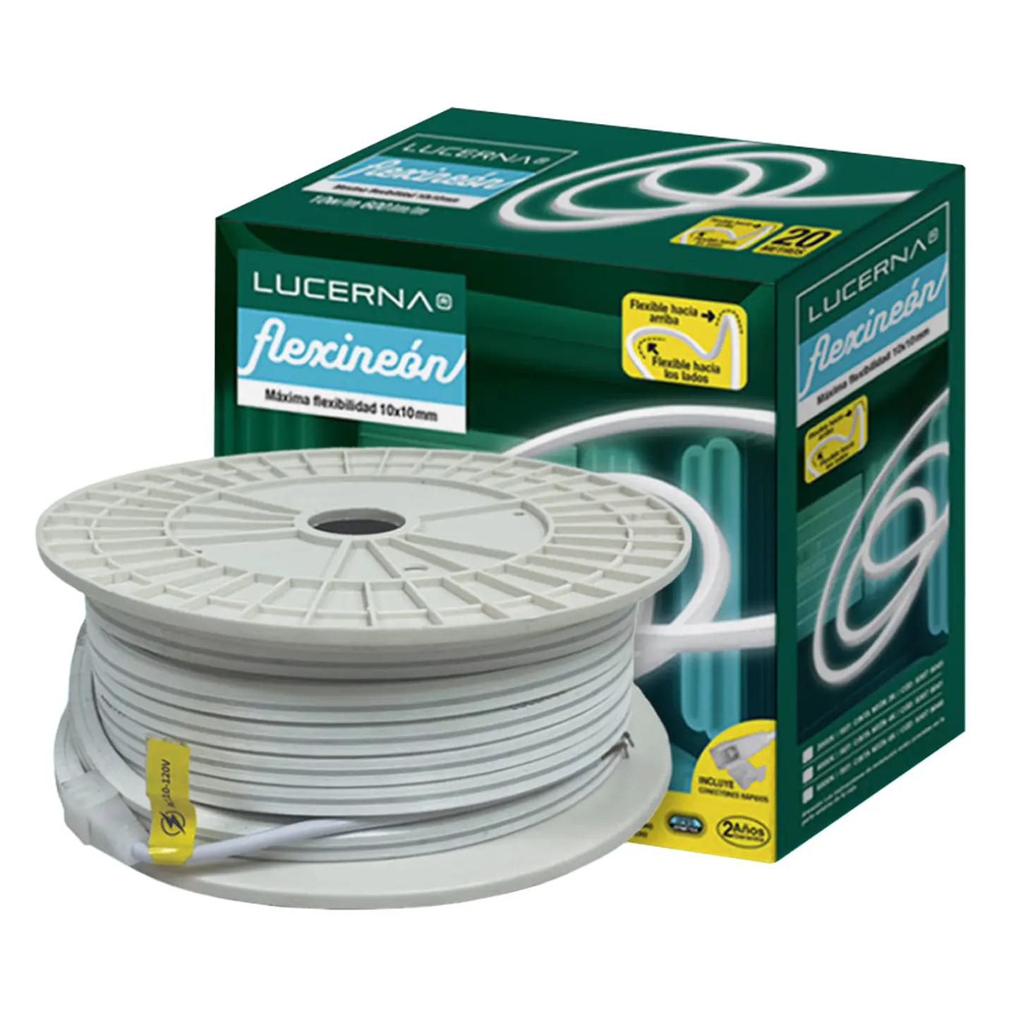 Cinta Flexineón LED 10mm x 20Mts Luz Mixta - LUCERNA 1