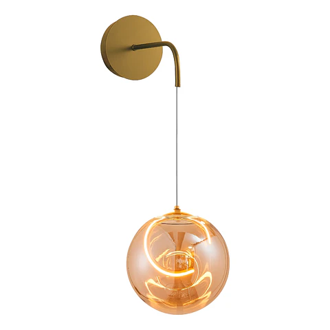 Lámpara Decorativa de Aplique, 10W, Tres Tonos, Ambar, LUCERNA