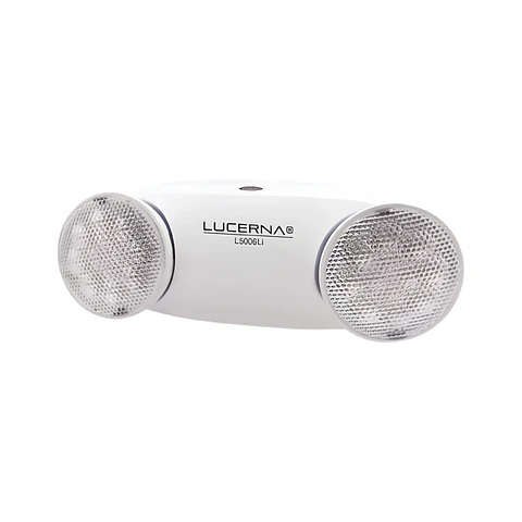Lámpara de Emergencia Superficial Doble Foco, Batería de Litio 1800mAh, LUCERNA