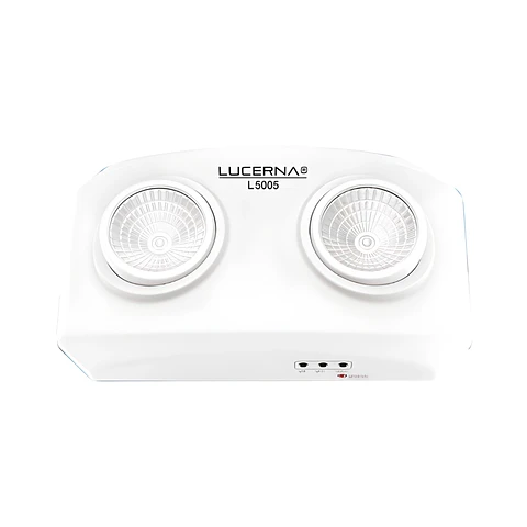 Lámpara de Emergencia Superficial Doble Foco, 2 x 1W, LUCERNA