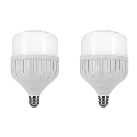 2 Pack Bombillo Tipo Domo, 50W, Rosca E27, 6500K, LUCERNA