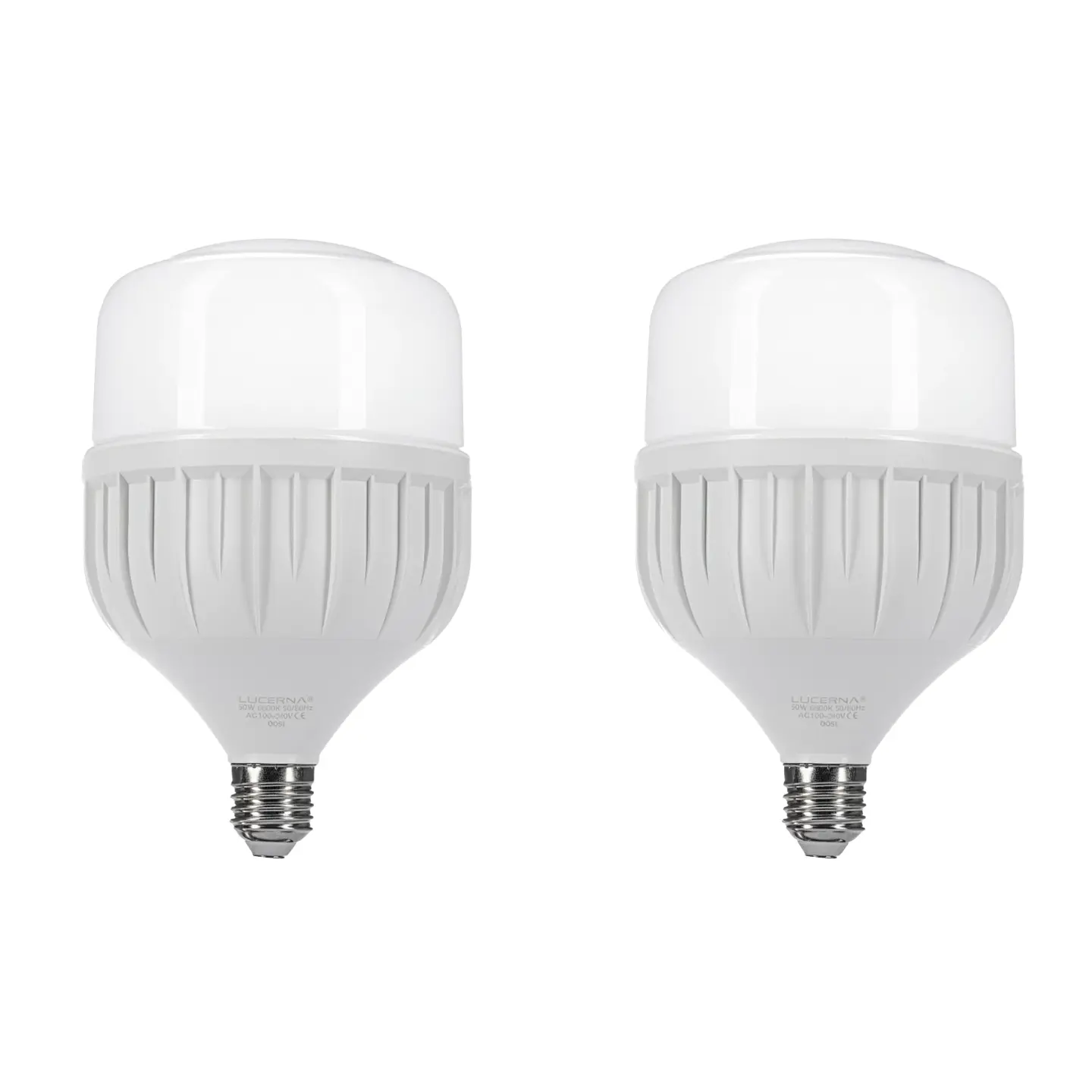 2 Pack Bombillo Tipo Domo, 50W, Rosca E27, 6500K, LUCERNA 1