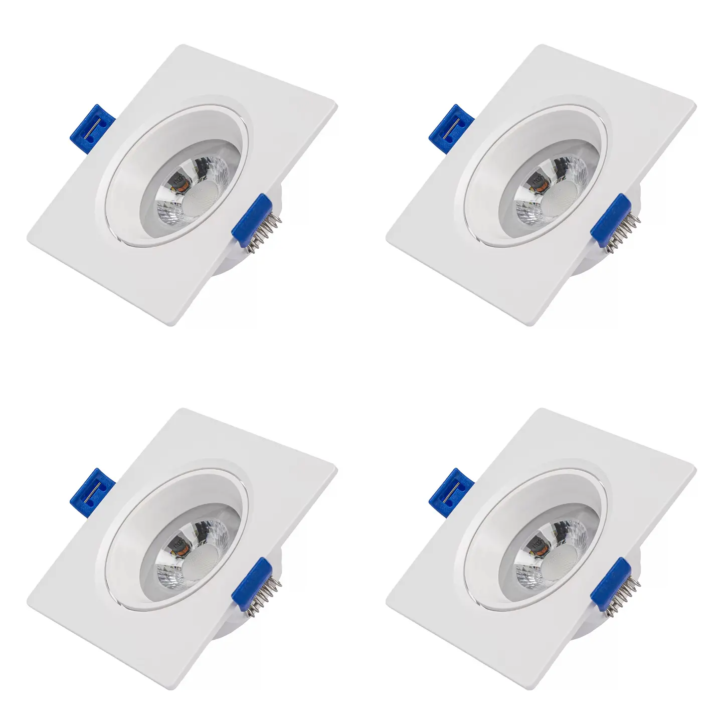 4 Pack Bombillo Tipo Spot Cuadrado Dirigible, 7W, 6500K, LUCERNA 1