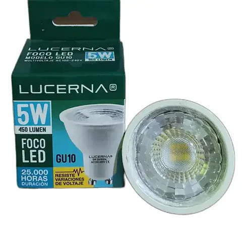 Bombillo Dicroico GU10 – 5W – 6K – LUCERNA