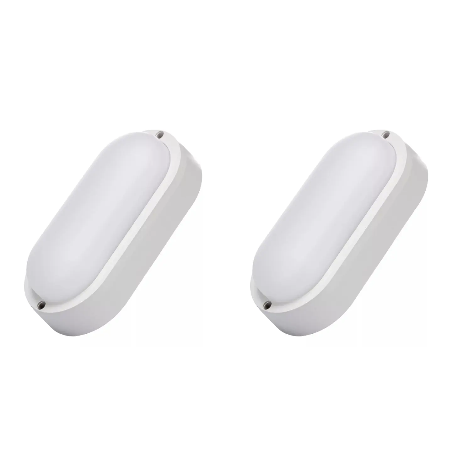 2 Pack Vapoleta Ovalada 17.5×9.6cm, 12W, 6500K, LUCERNA 1
