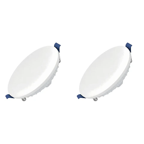 2 Pack Panel Empotrable Redondo 3.5″, 12W, 6500K, MaxiLumen, LUCERNA
