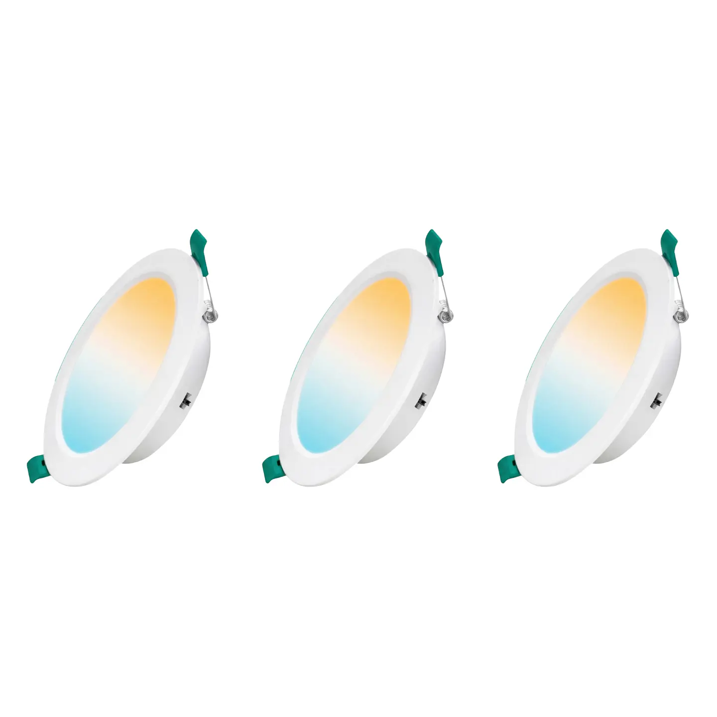 3 Pack Panel Empotrable Redondo 3″, 4W, Tres Tonos, CompactLumen, LUCERNA 1