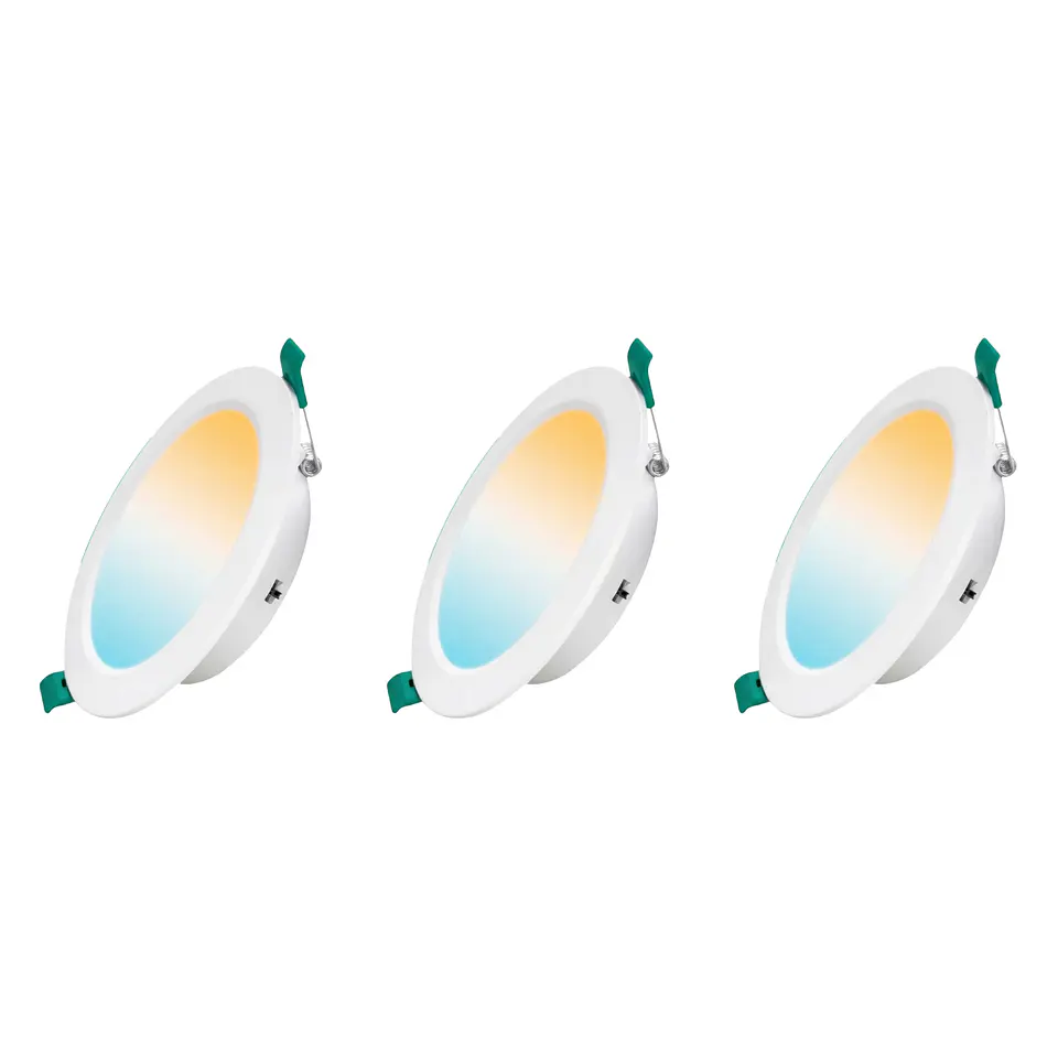 3 Pack Panel Empotrable Redondo 3″, 4W, Tres Tonos, CompactLumen, LUCERNA 1