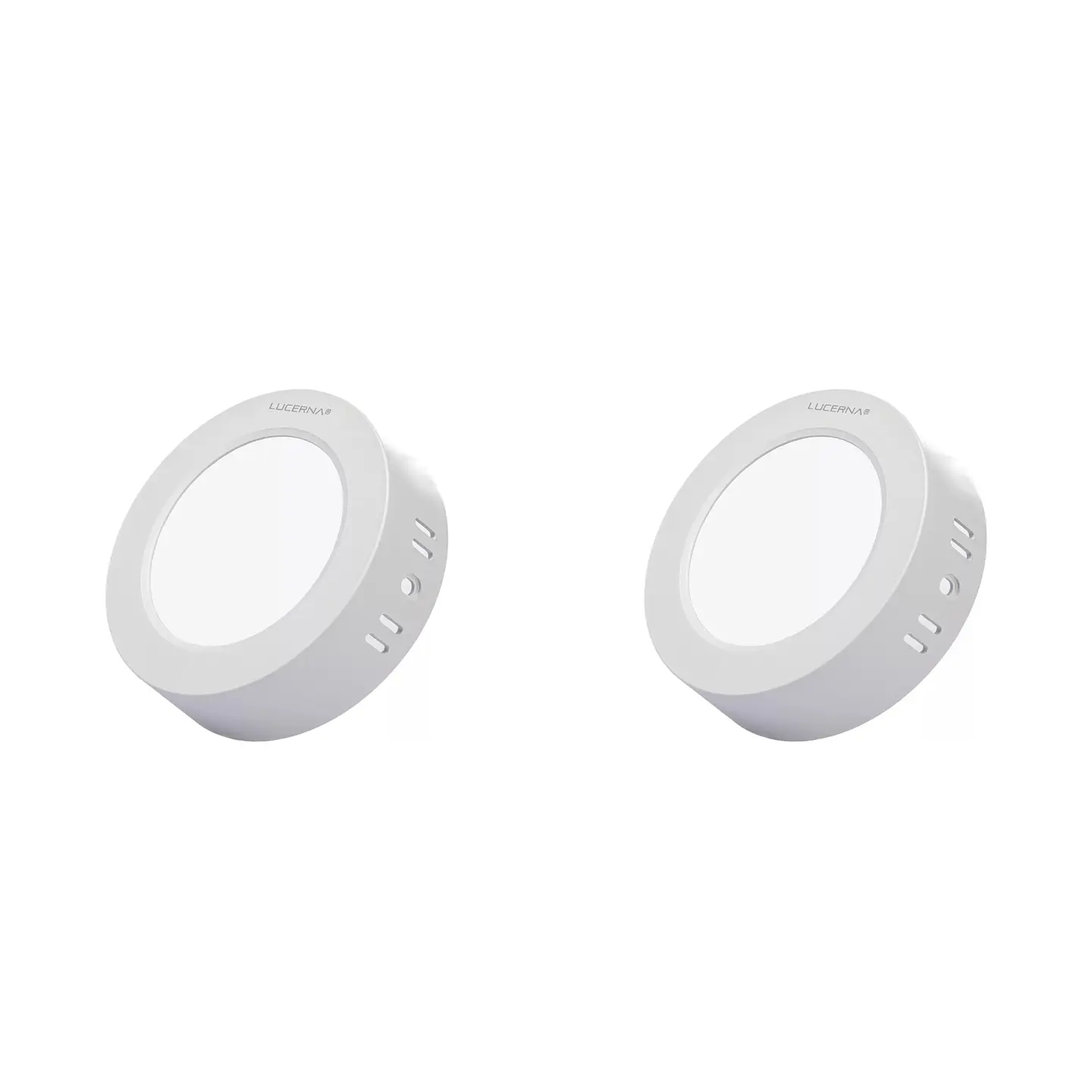 2 Pack Panel DOB Superficial Redondo 6″, 12W, 6500K, Compact Lumen, LUCERNA 1