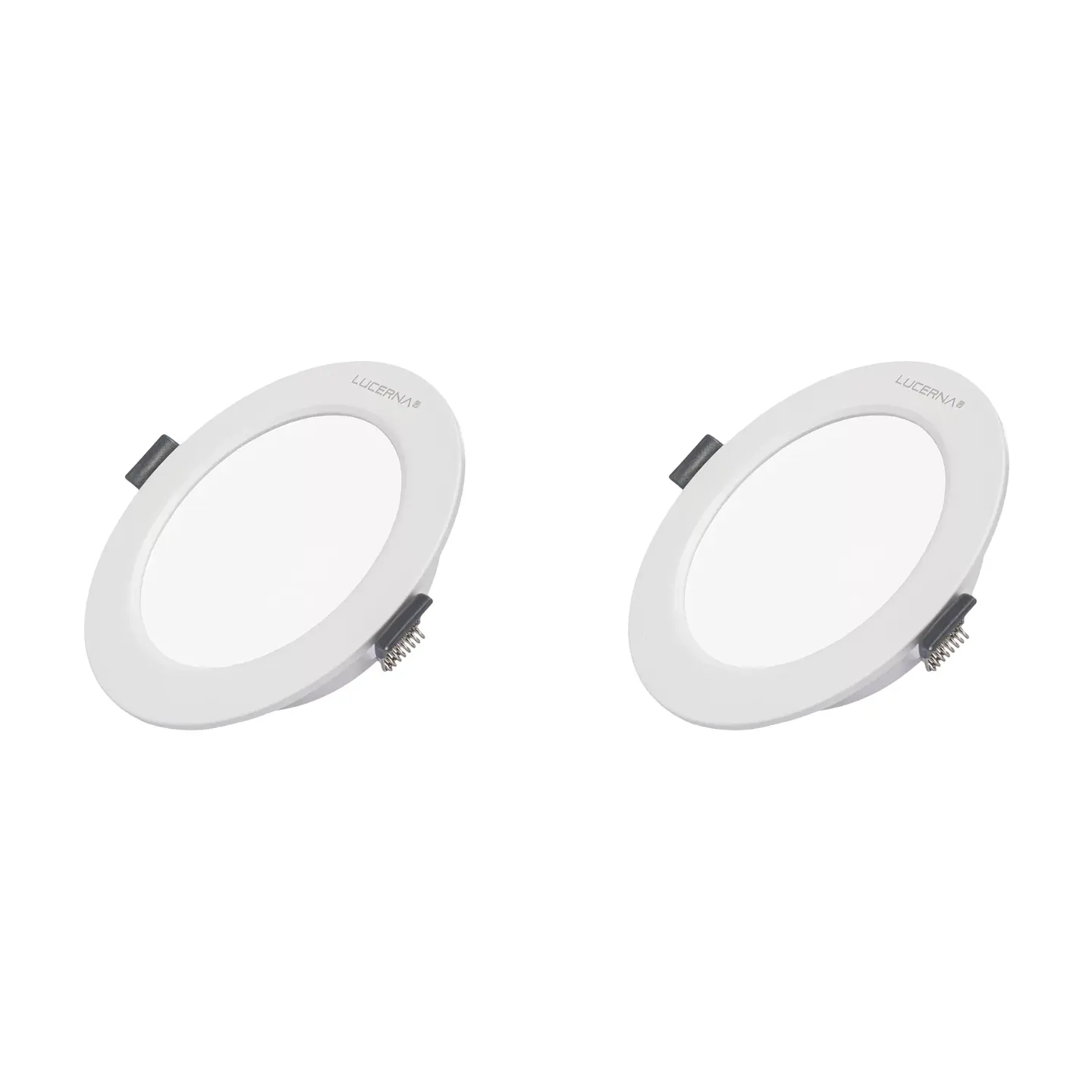 2 Pack Panel DOB Empotrable Redondo 8″, 20W, 6500K, Compact Lumen, LUCERNA 1