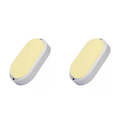 2 Pack Vapoleta Ovalada 16×8.9cm, 8W, 3000K, LUCERNA