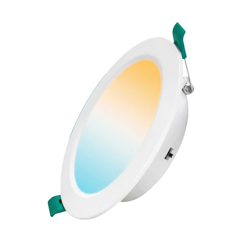 Panel Empotrable Redondo 8″, 20W, Tres Tonos, CompactLumen, LUCERNA
