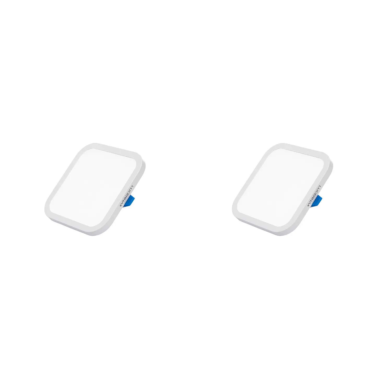 2 Pack Panel Empotrable Cuadrado 3″, 8W, 6500K, High Lumen, LUCERNA 1