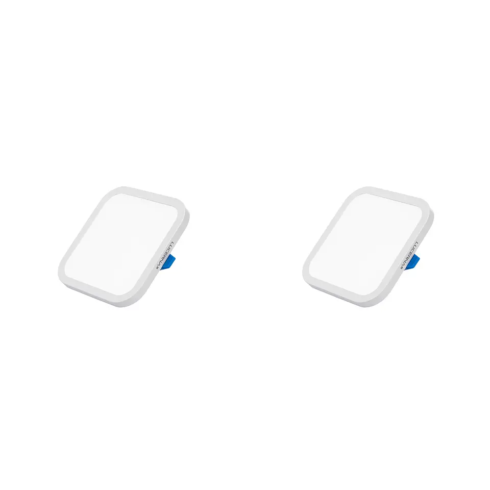 2 Pack Panel Empotrable Cuadrado 3″, 8W, 6500K, High Lumen, LUCERNA 1