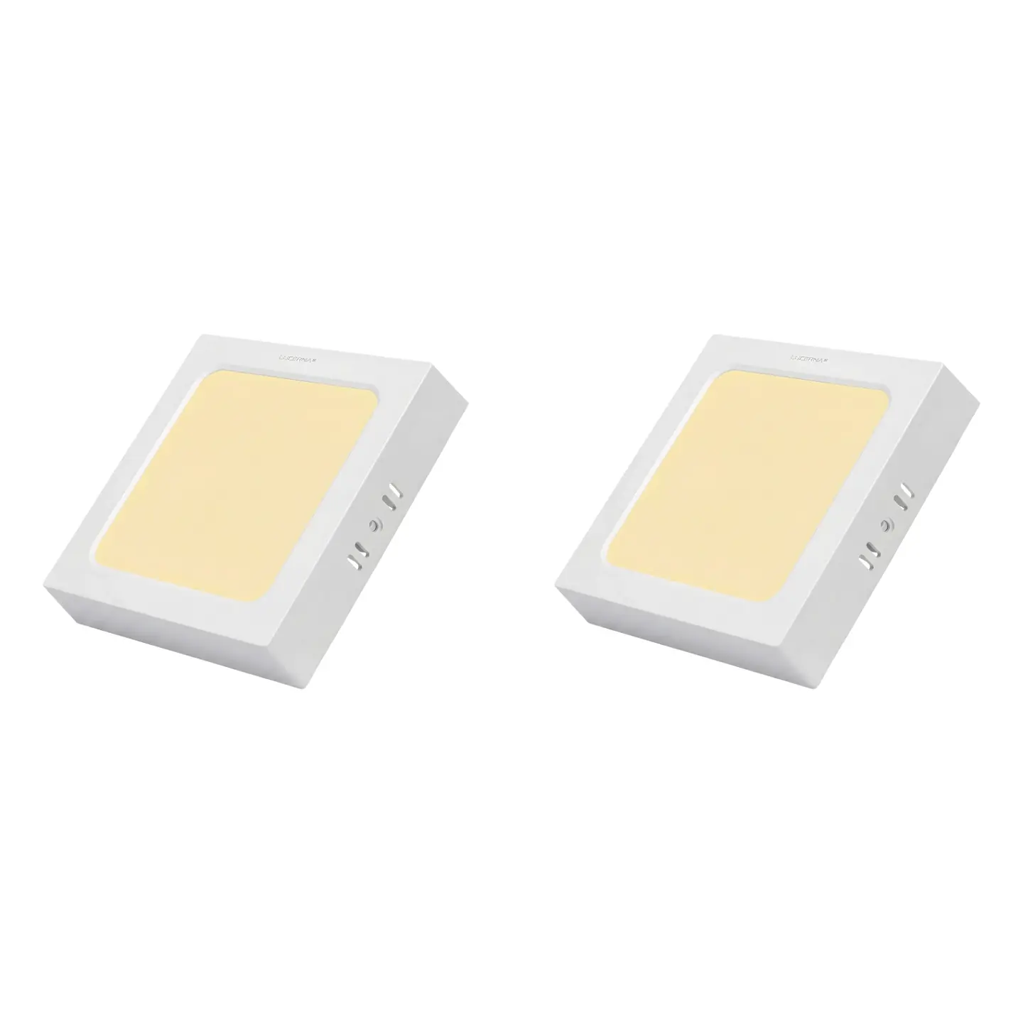2 Pack Panel Superficial Cuadrado 6″, 12W, 3000K, CompactLumen, LUCERNA 1