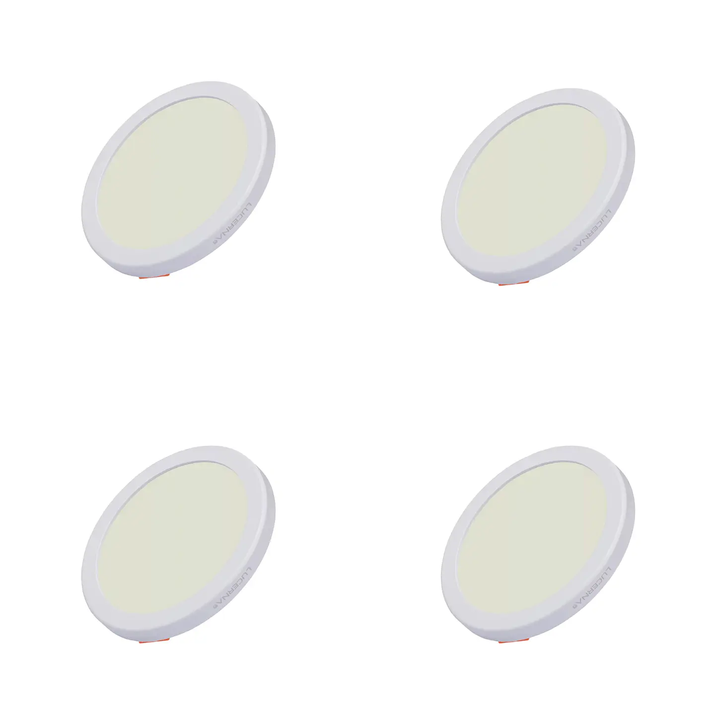 4 Pack Panel Empotrable Redondo Ajustable 3″, 6W, 4000K, LUCERNA 1