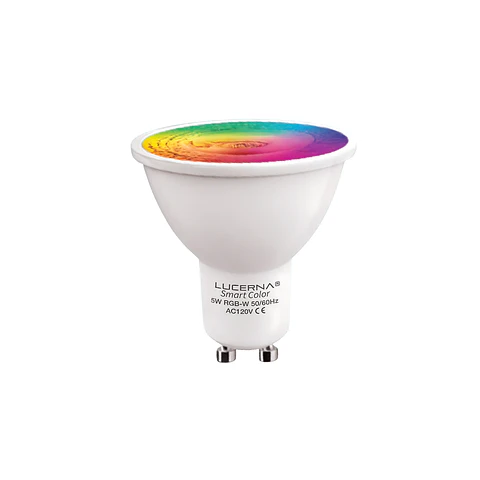 Bombillo Dicroico RGB GU10, 5W, Smart Color, LUCERNA