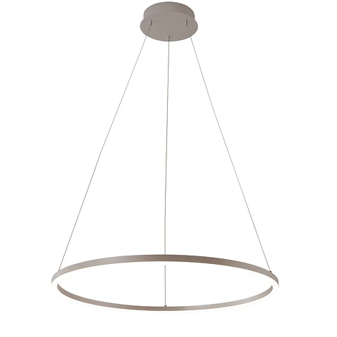 Lámpara Decorativa Colgante Níquel, 28W, Tres Tonos, Urano NI, LUCERNA