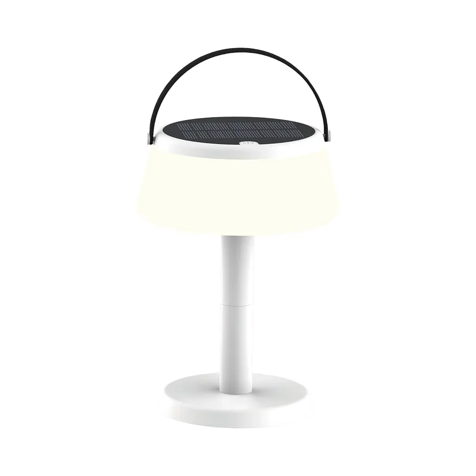 Lámpara Decorativa de Mesa Blanca, Recargable USB, 3 Tonos, Nomad, LUCERNA 1