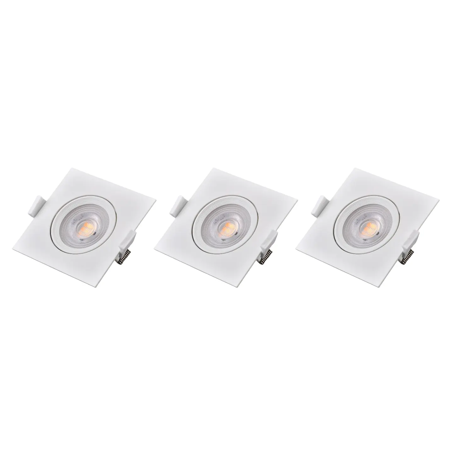 3 Pack Bombillo Spot Cuadrado Dirigible, 7W, Tres Tonos, LUCERNA 1